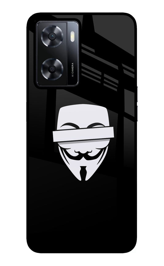 Anonymous Face Oppo A57 2022 Glass Case