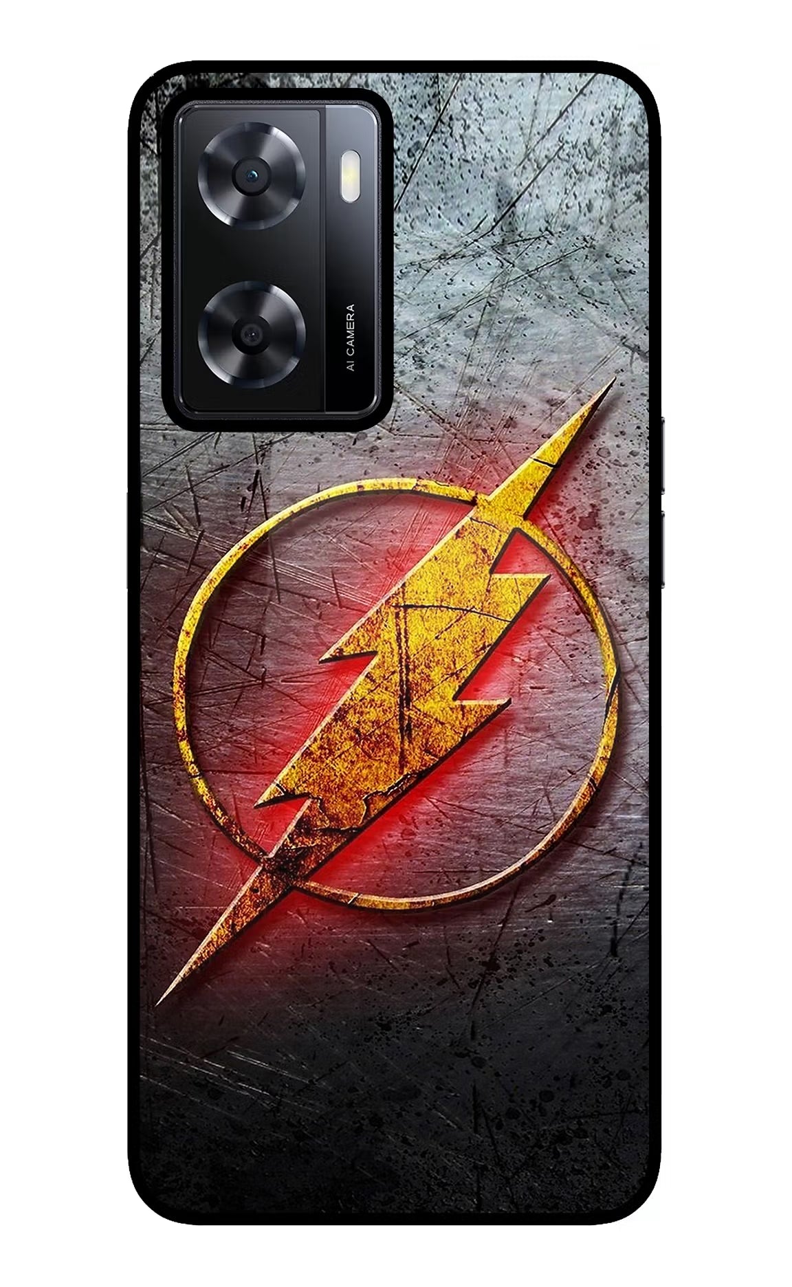 Flash Oppo A57 2022 Glass Case Back Cover by Casekaro