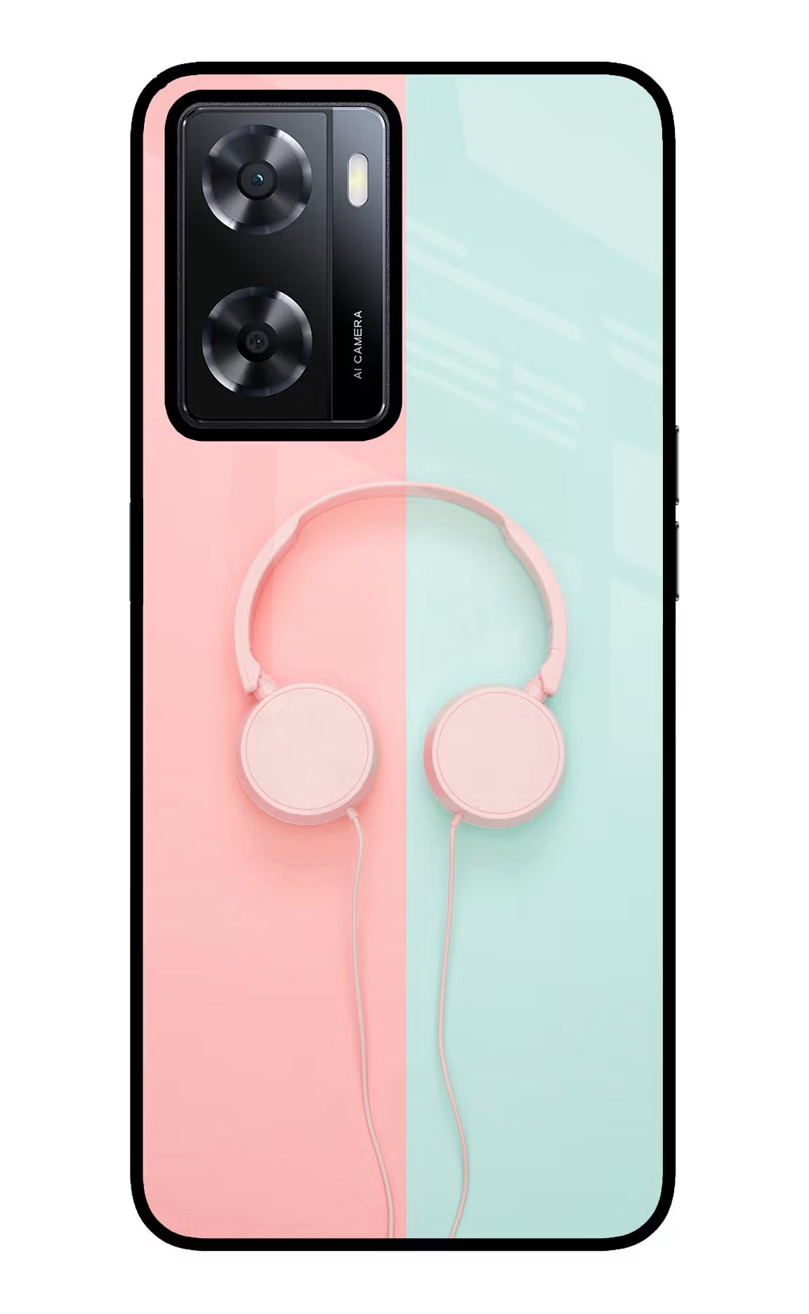 Music Lover Oppo A57 2022 Glass Case Back Cover by Casekaro