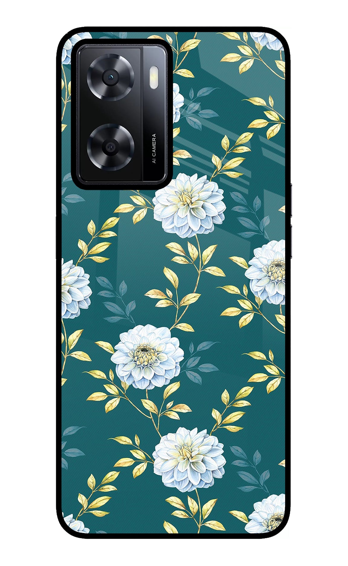 Flowers Oppo A57 2022 Back Cover