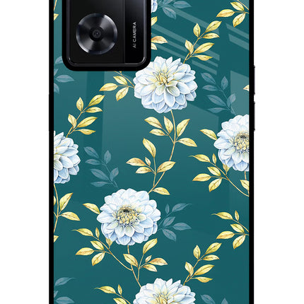 Flowers Oppo A57 2022 Glass Case