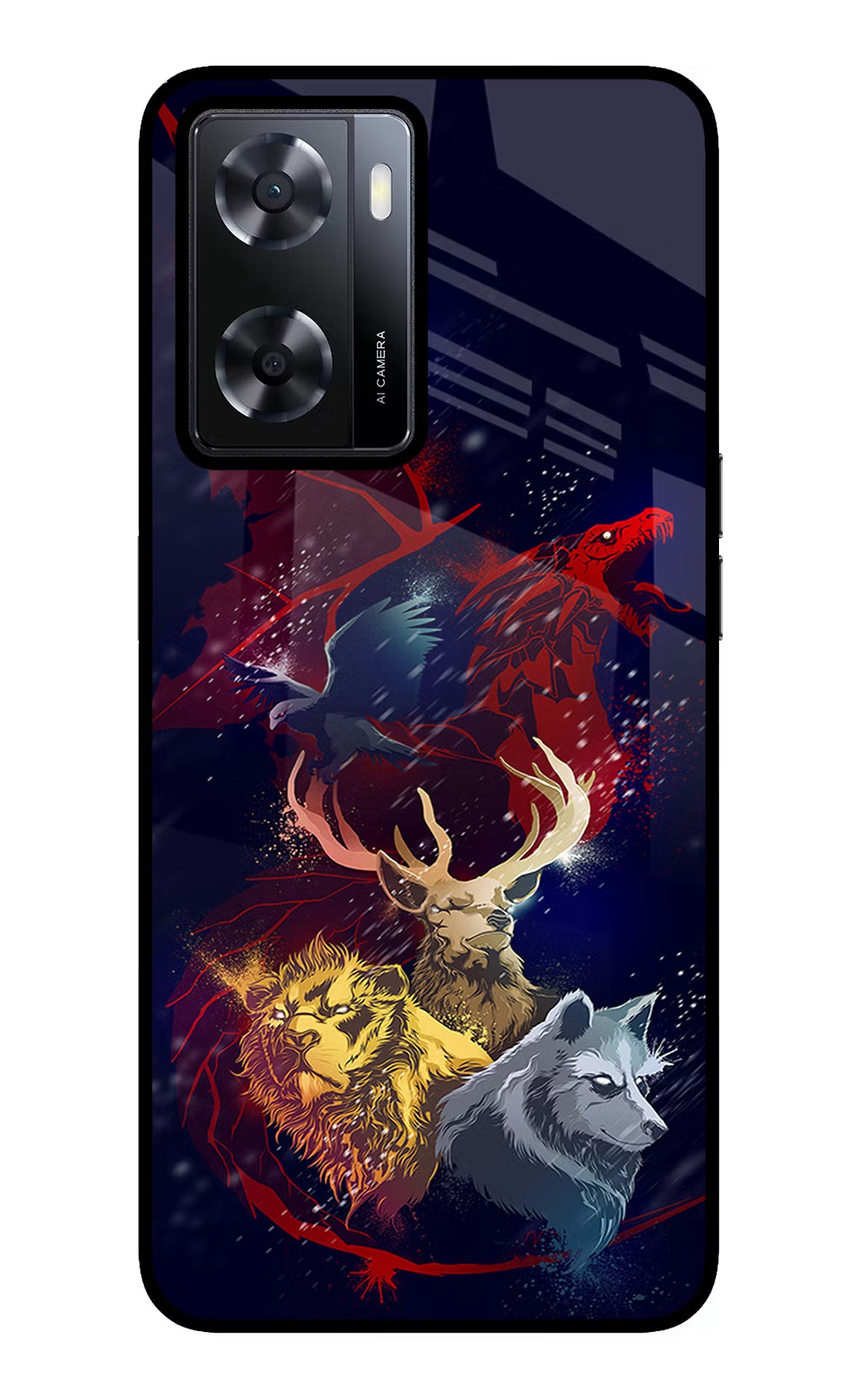 Game Of Thrones Oppo A57 2022 Glass Case Back Cover by Casekaro