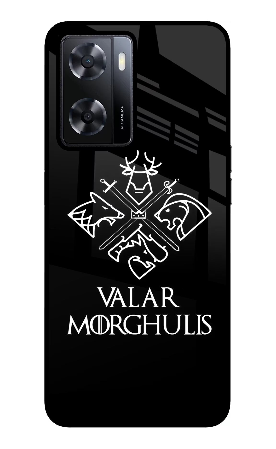 Valar Morghulis | Game Of Thrones Oppo A57 2022 Glass Case Back Cover by Casekaro