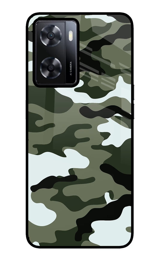Camouflage Oppo A57 2022 Glass Case