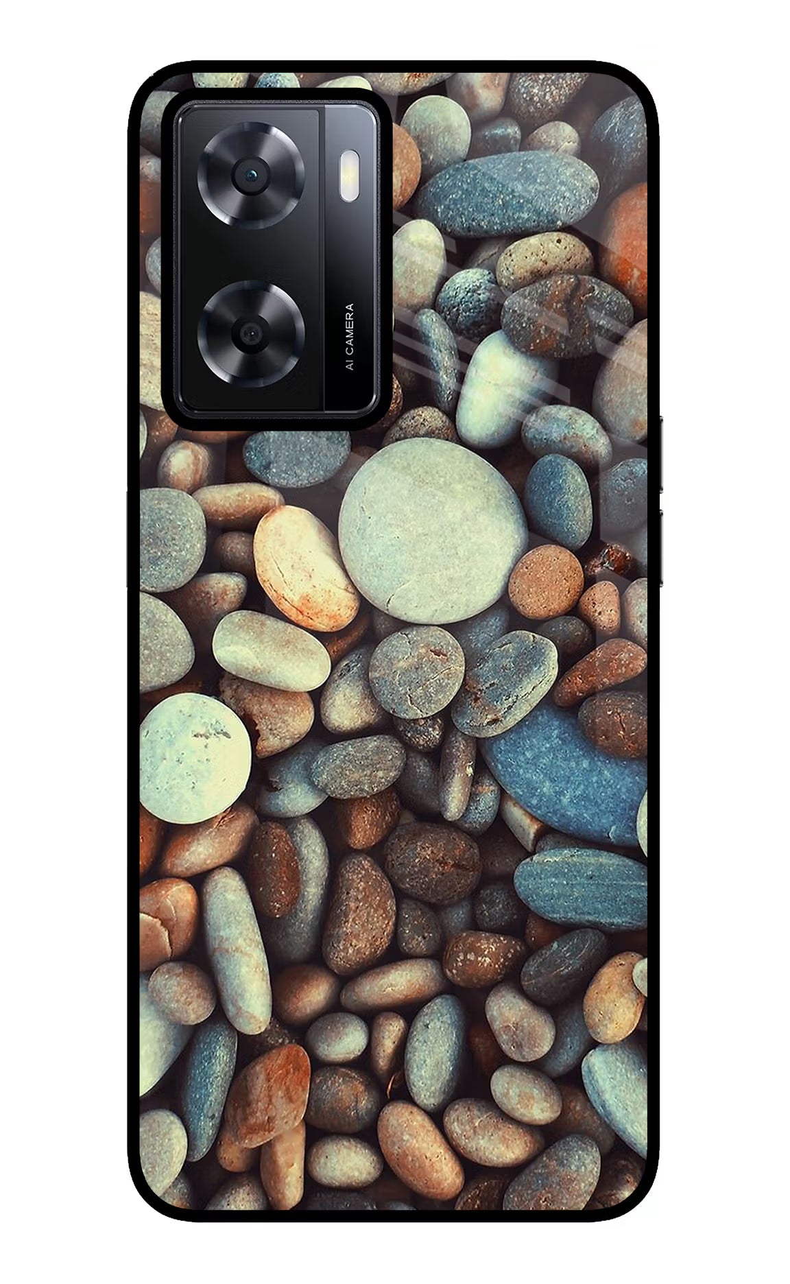 Pebble Oppo A57 2022 Glass Case Back Cover by Casekaro