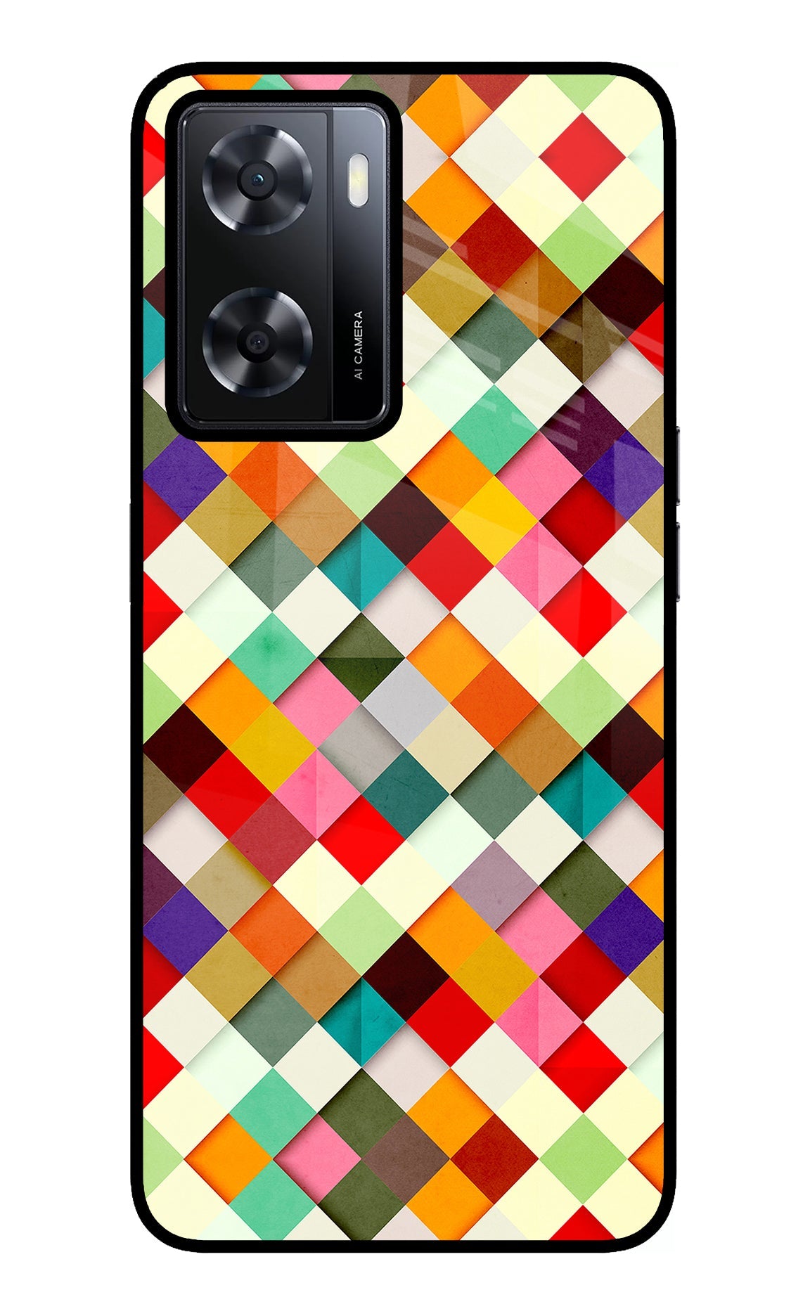 Geometric Abstract Colorful Oppo A57 2022 Back Cover