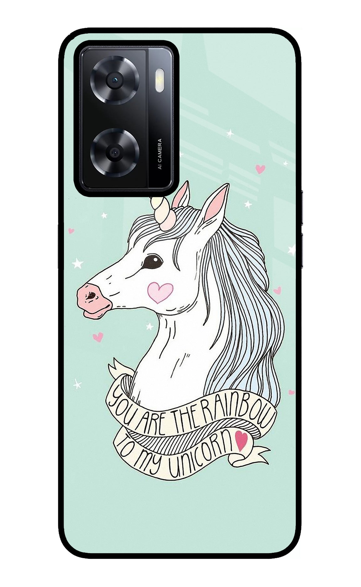 Unicorn Wallpaper Oppo A57 2022 Glass Case