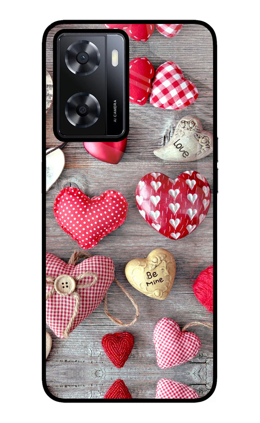 Love Wallpaper Oppo A57 2022 Glass Case