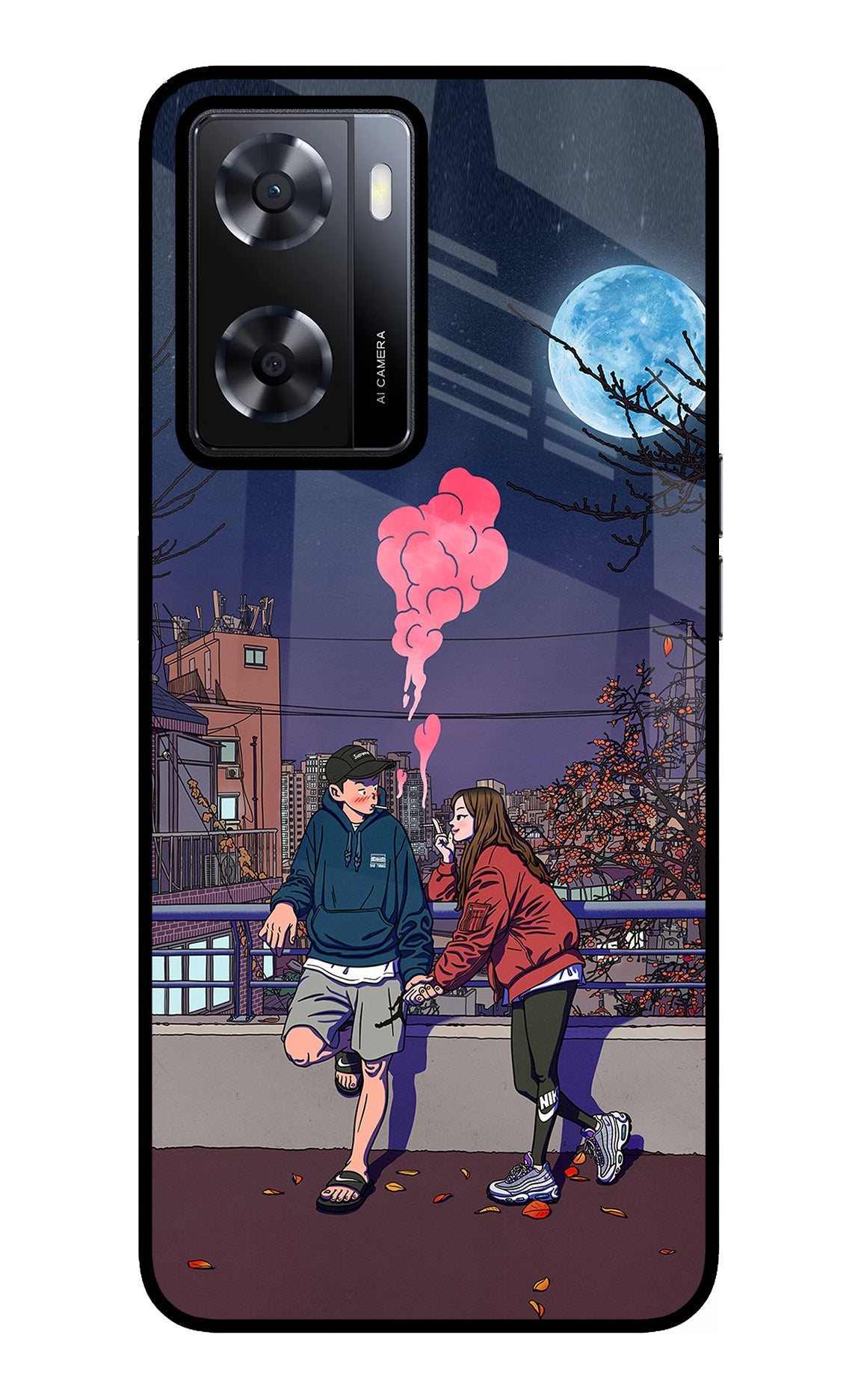 Chilling Couple Oppo A57 2022 Back Cover