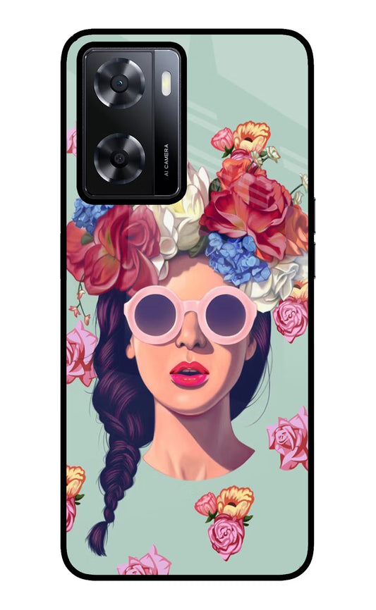 Pretty Girl Oppo A57 2022 Glass Case