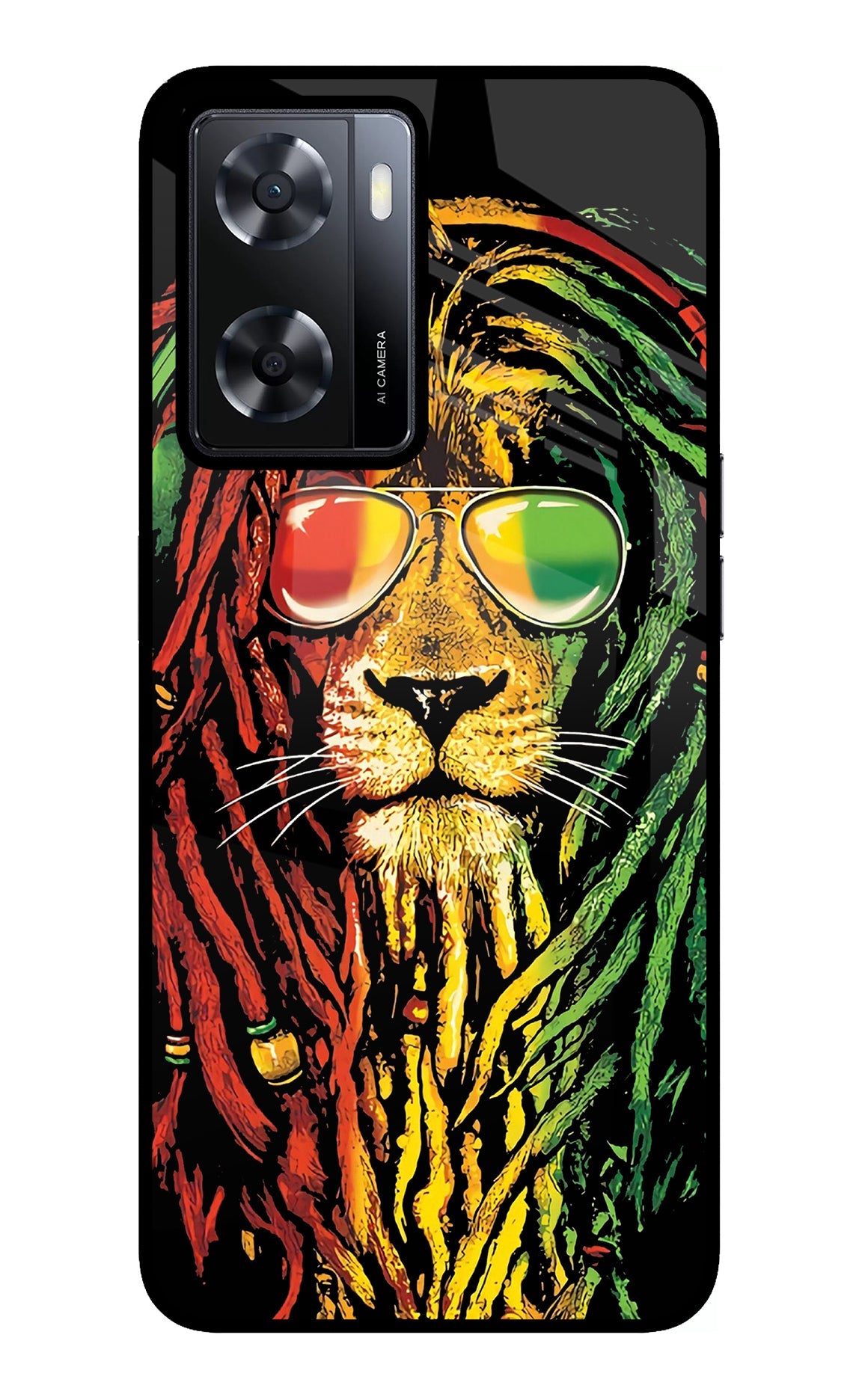 Rasta Lion Oppo A57 2022 Back Cover