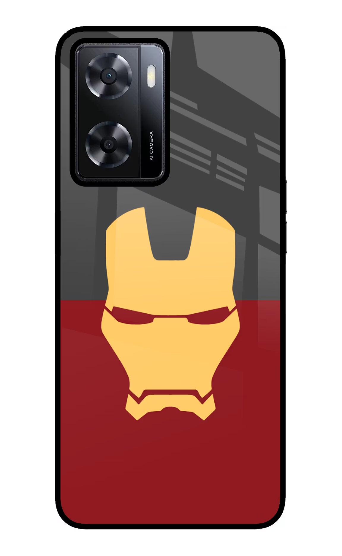 Ironman Oppo A57 2022 Glass Case Back Cover by Casekaro