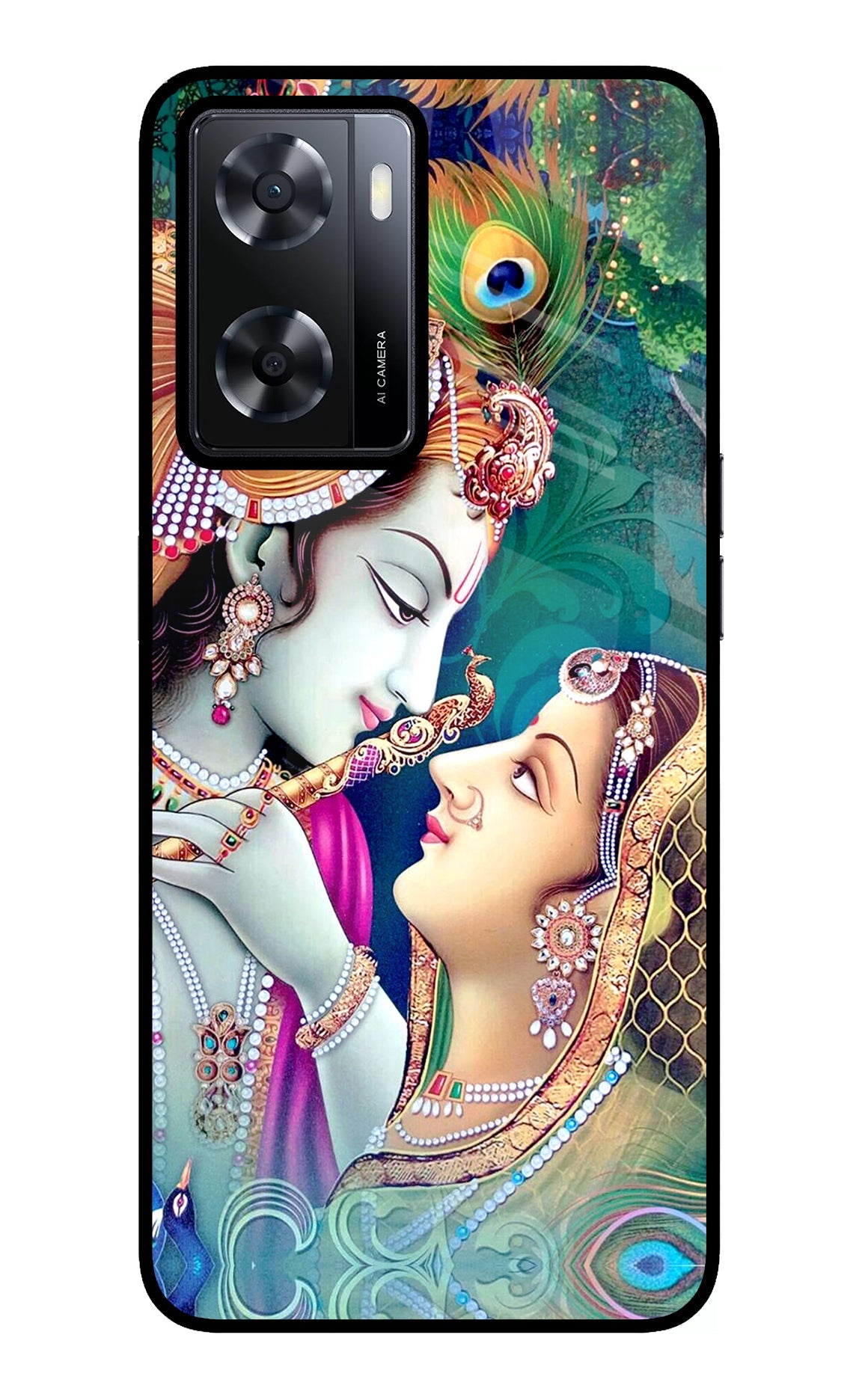 Lord Radha Krishna Oppo A57 2022 Glass Case