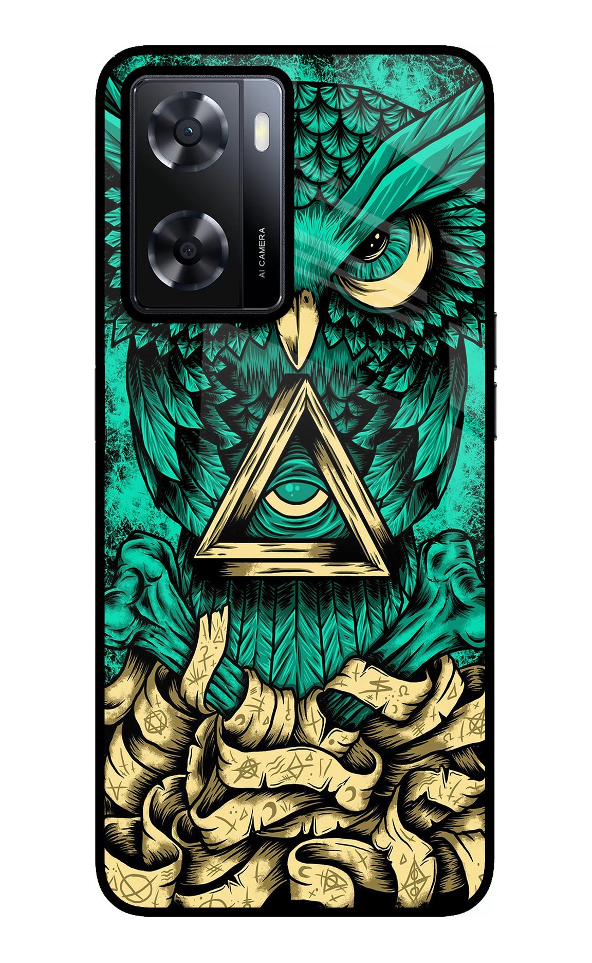 Green Owl Oppo A57 2022 Back Cover