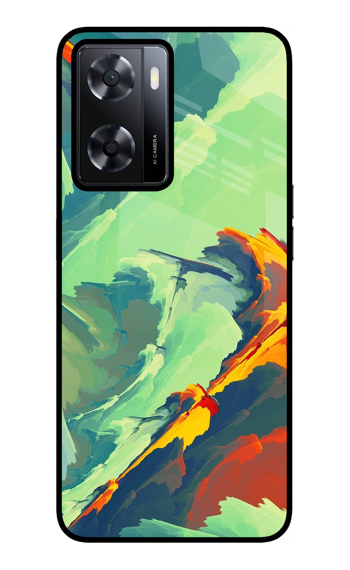 Paint Art Oppo A57 2022 Glass Case