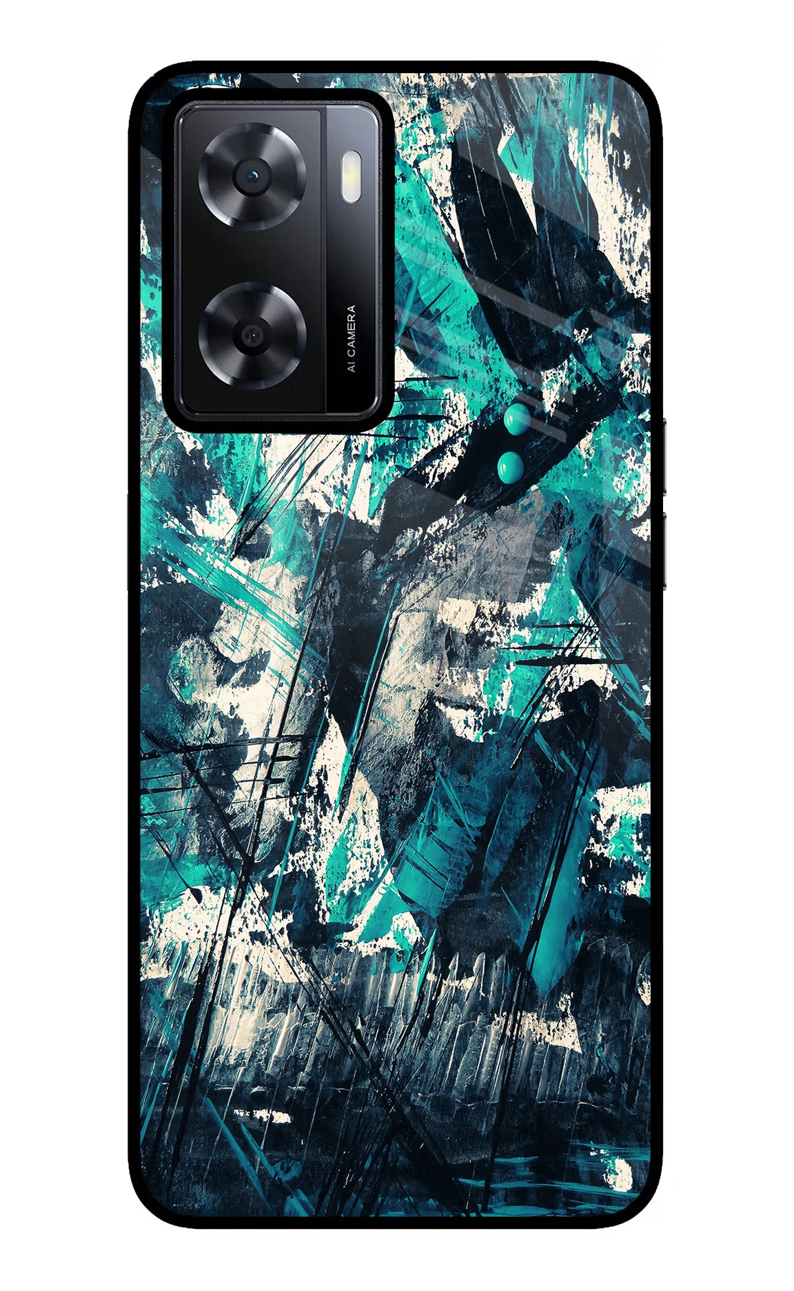 Artwork Oppo A57 2022 Glass Case Back Cover by Casekaro