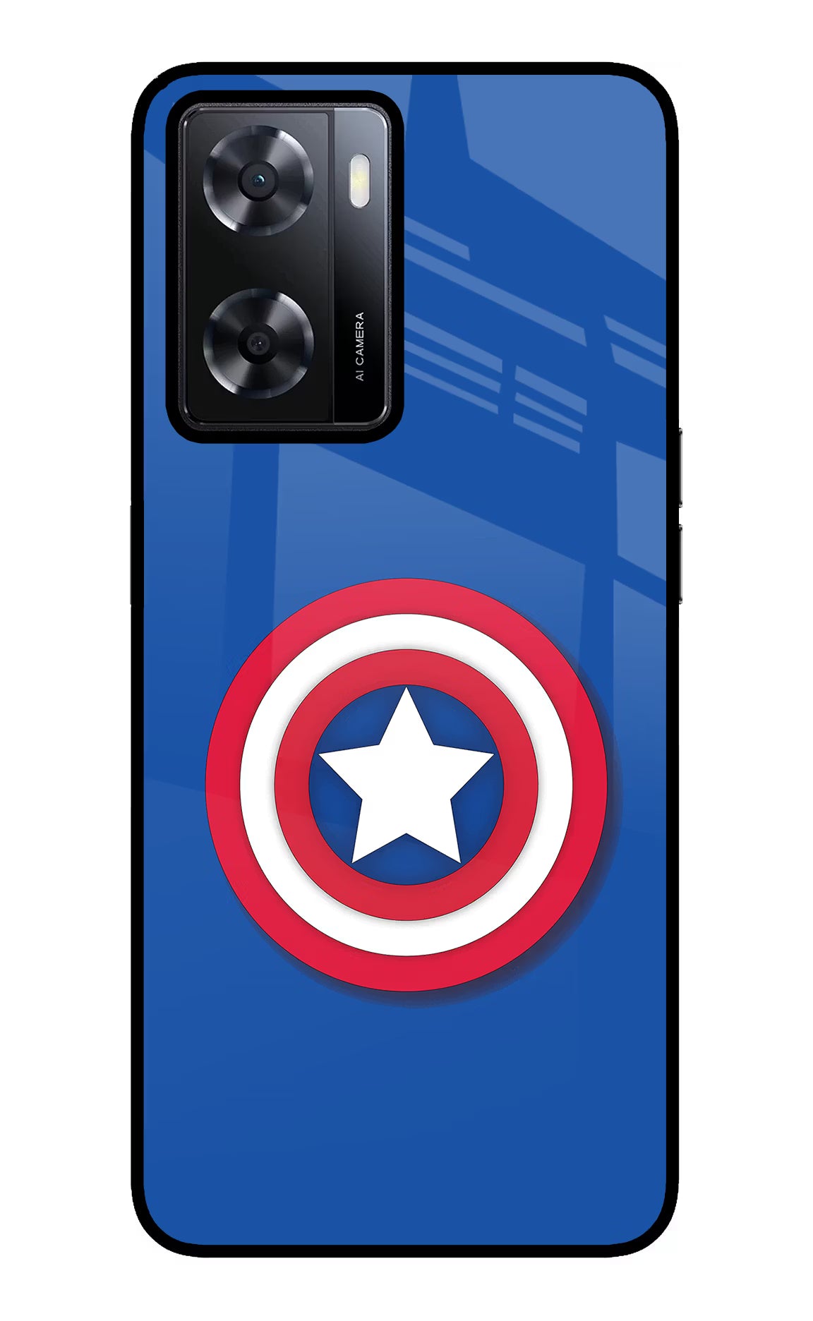 Shield Oppo A57 2022 Glass Case Back Cover by Casekaro