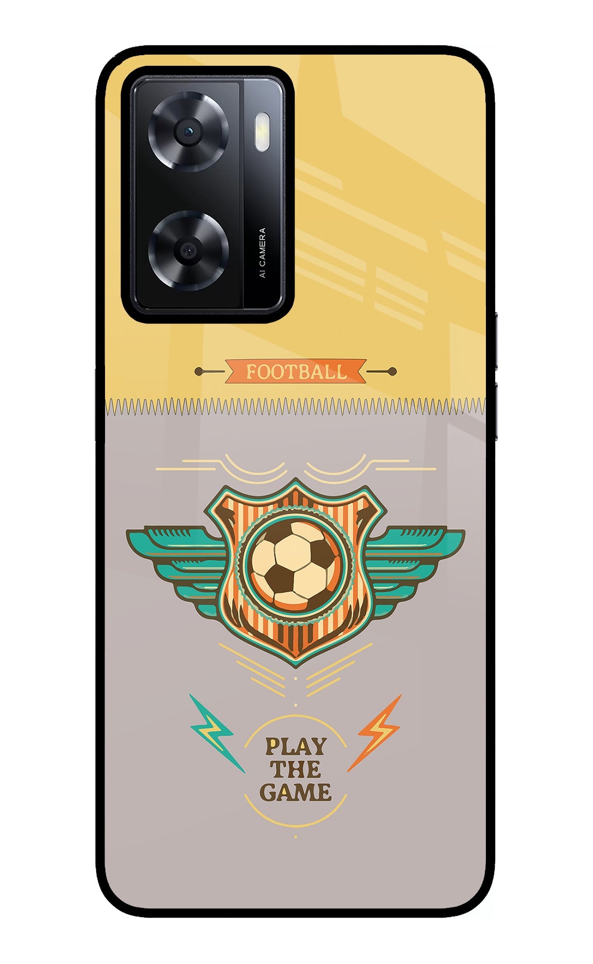 Football Oppo A57 2022 Glass Case