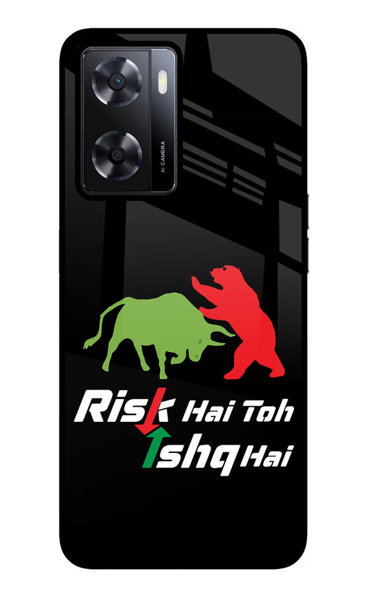 Risk Hai Toh Ishq Hai Oppo A57 2022 Glass Case