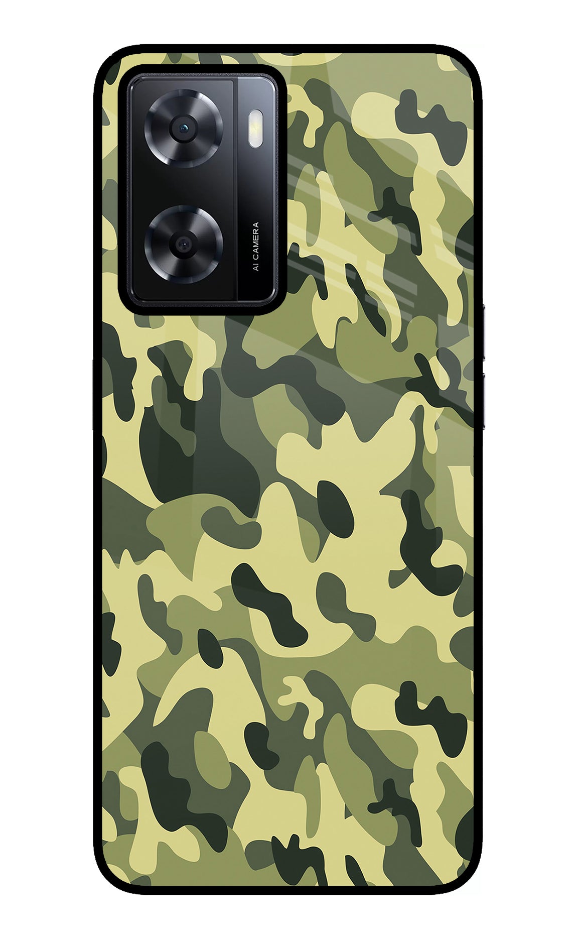 Camouflage Oppo A57 2022 Glass Case