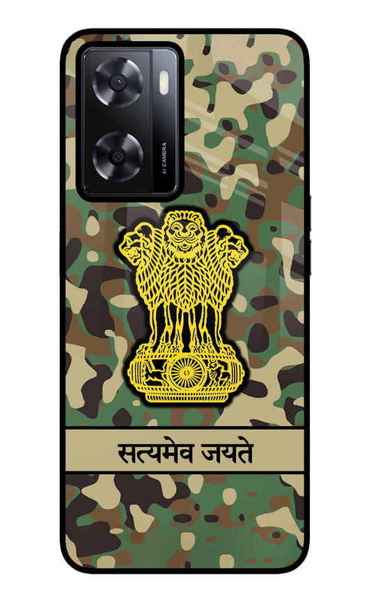 Satyamev Jayate Army Oppo A57 2022 Glass Case