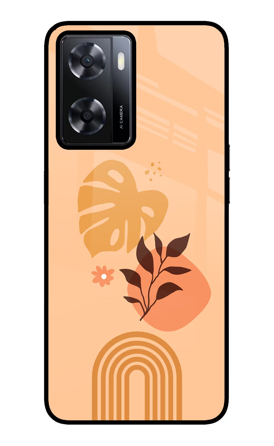 Bohemian Art Oppo A57 2022 Glass Case Back Cover by Casekaro