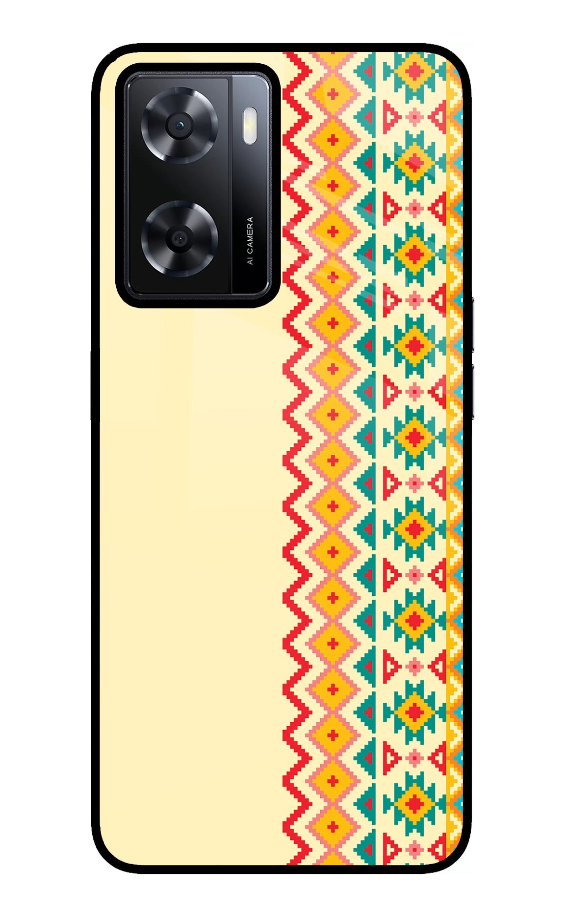 Ethnic Seamless Oppo A57 2022 Glass Case