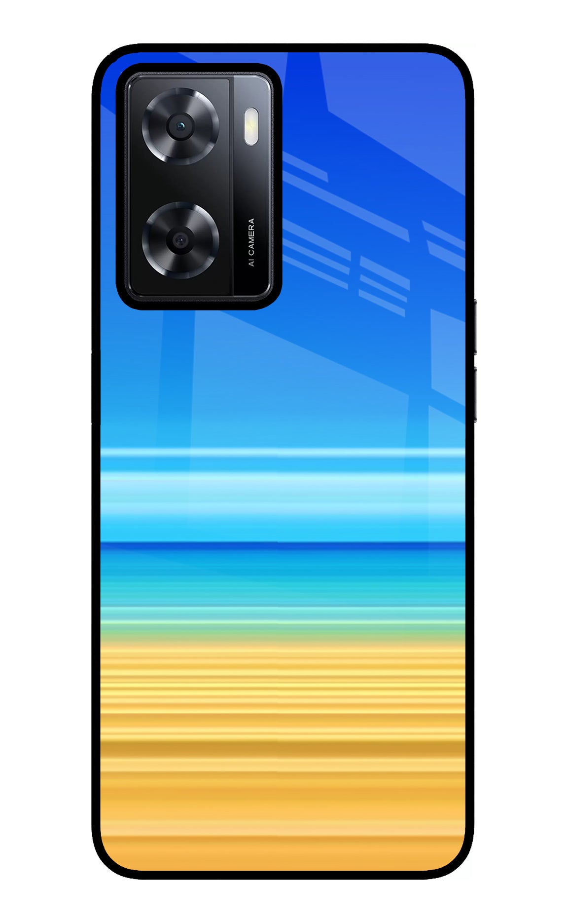 Beach Art Oppo A57 2022 Glass Case