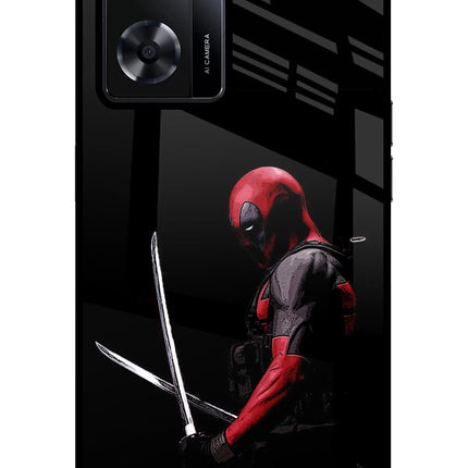 Deadpool Oppo A57 2022 Glass Case Back Cover by Casekaro