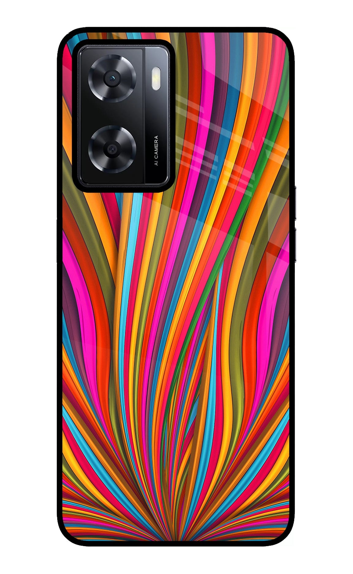 Trippy Wavy Oppo A57 2022 Back Cover