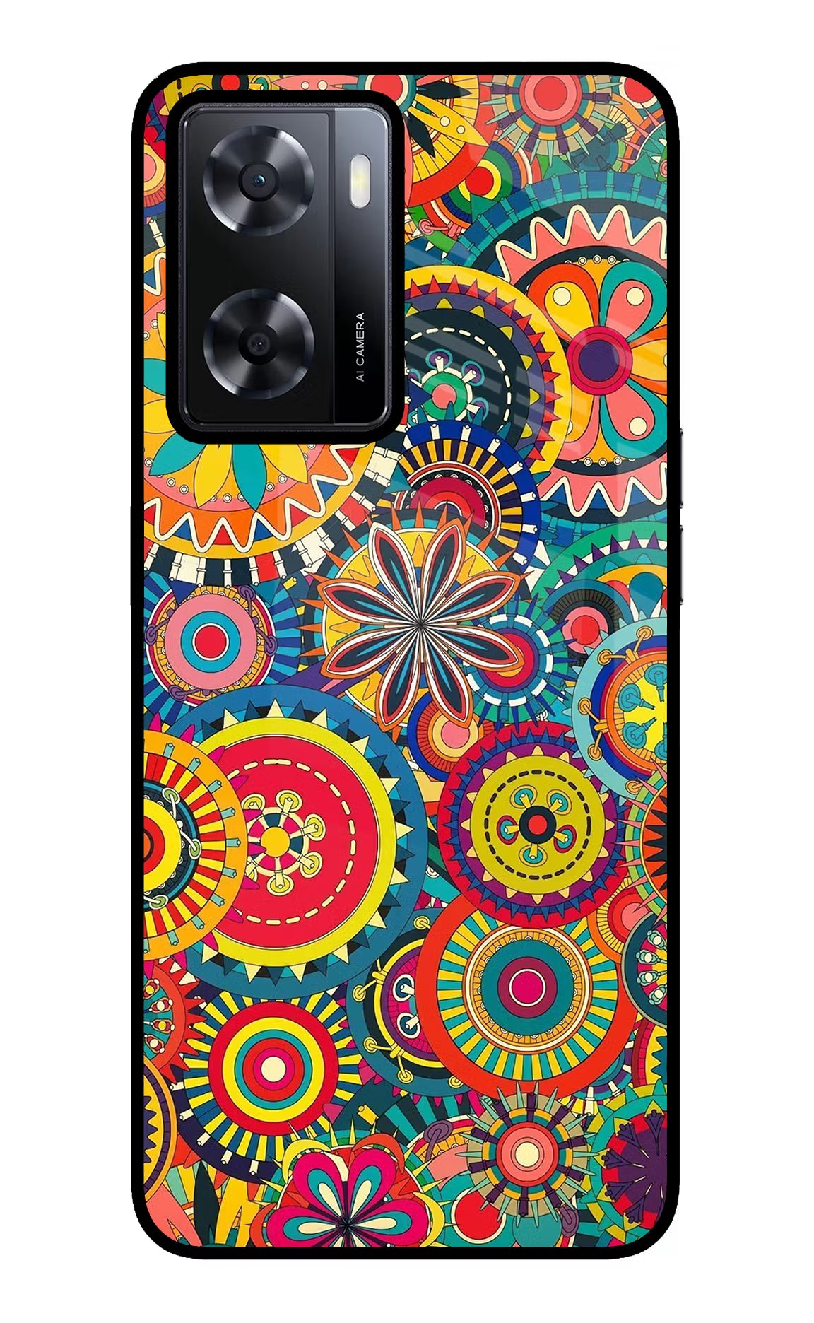 Gol Gol Art Oppo A57 2022 Glass Case Back Cover by Casekaro