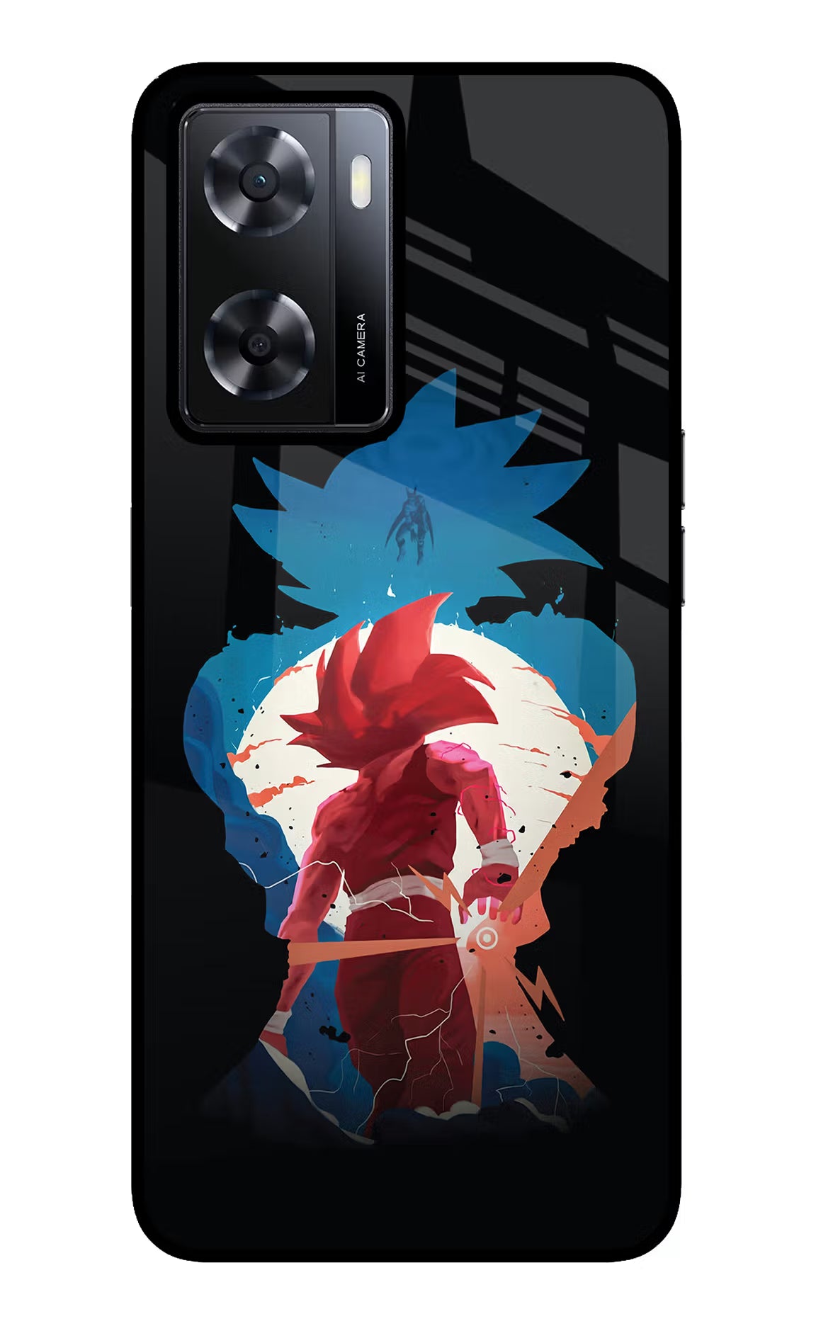 Goku Oppo A57 2022 Glass Case Back Cover by Casekaro