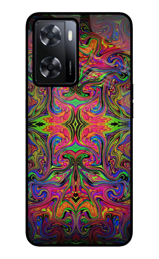 Psychedelic Art Oppo A57 2022 Glass Case