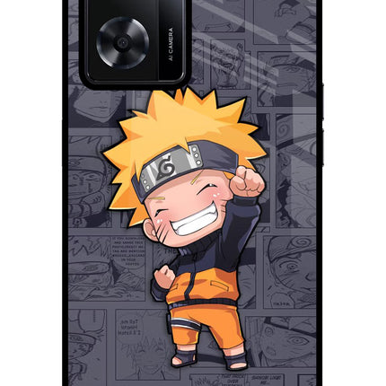 Chota Naruto Oppo A57 2022 Glass Case Back Cover by Casekaro