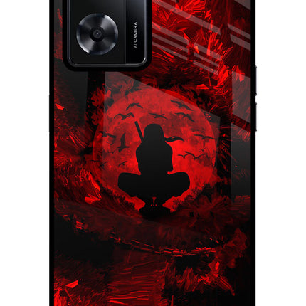 Itachi Uchiha Oppo A57 2022 Glass Case Back Cover by Casekaro