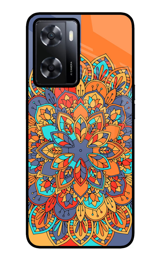 Color Mandala Oppo A57 2022 Glass Case