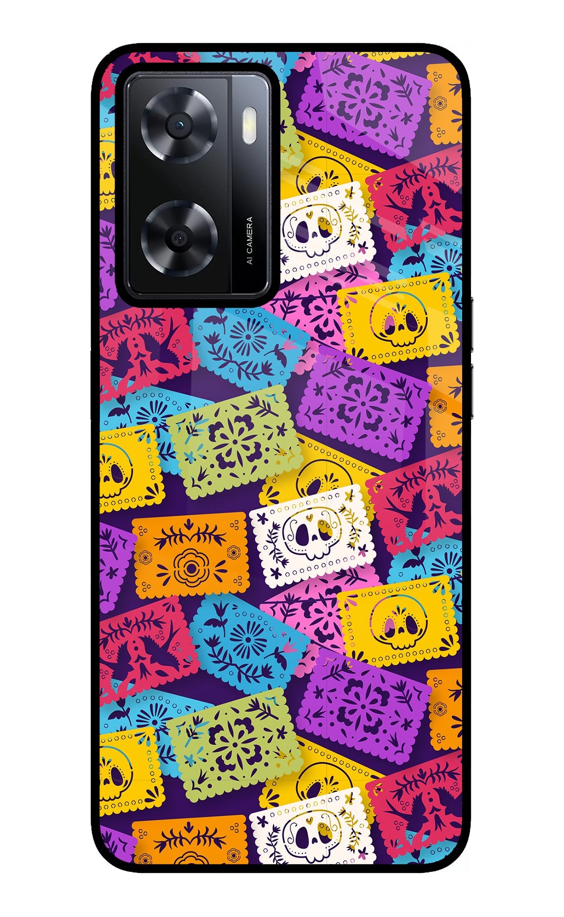 Mexican Pattern Oppo A57 2022 Back Cover