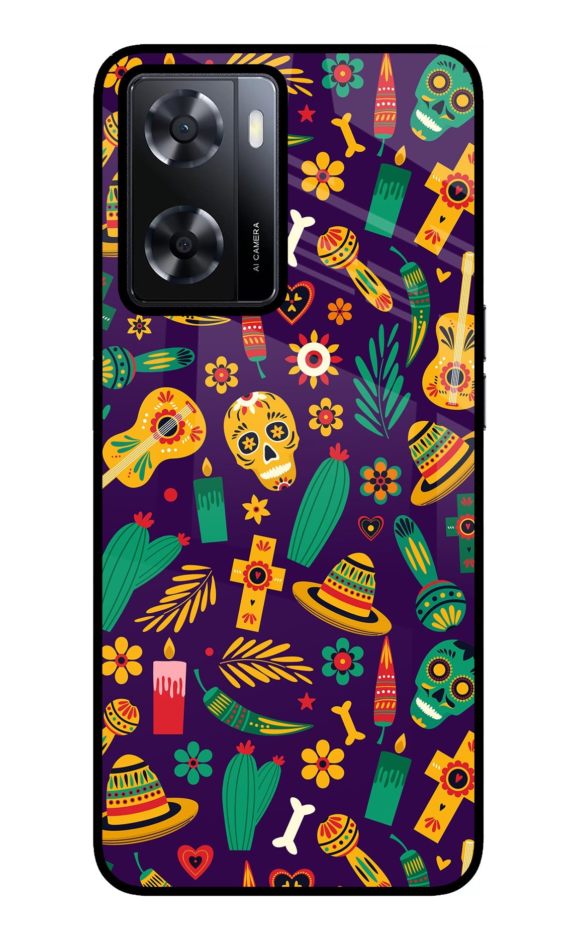 Mexican Artwork Oppo A57 2022 Back Cover