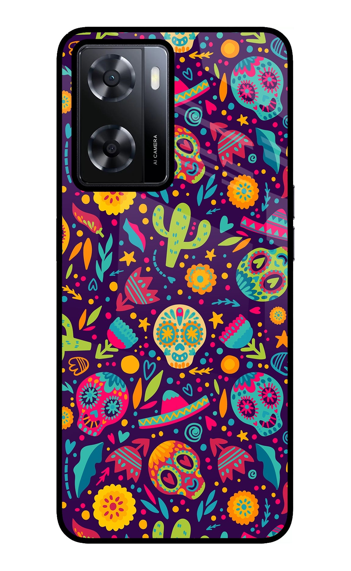 Mexican Design Oppo A57 2022 Glass Case