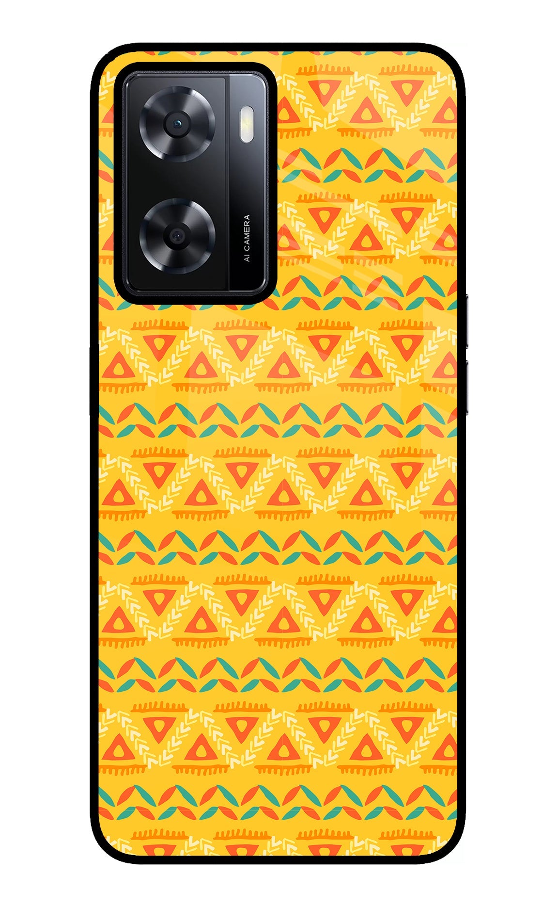 Tribal Pattern Oppo A57 2022 Back Cover