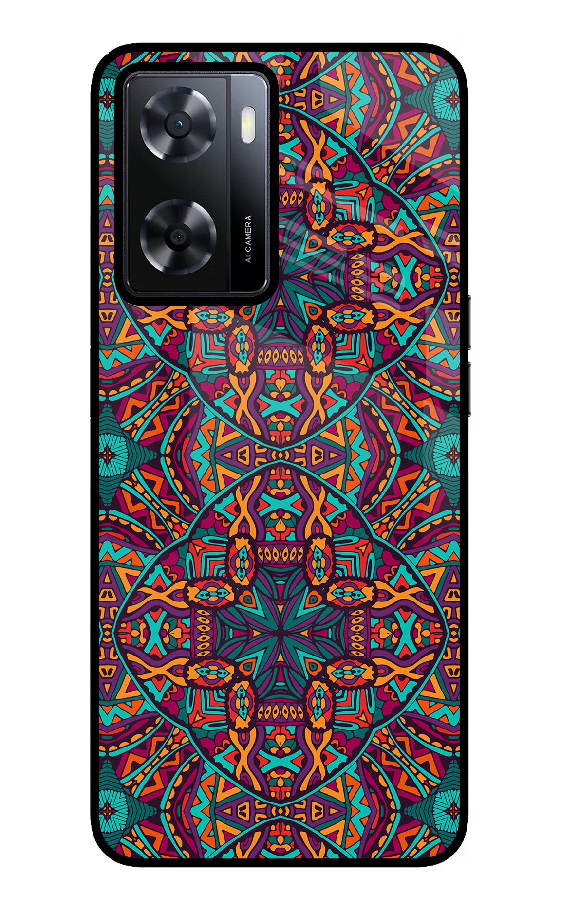 Colour Mandala Oppo A57 2022 Glass Case