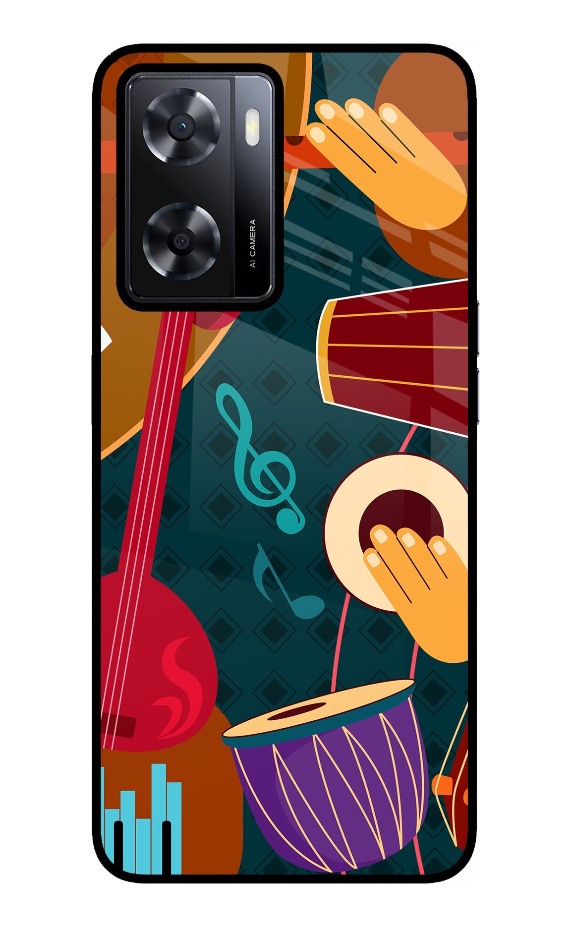 Music Instrument Oppo A57 2022 Back Cover