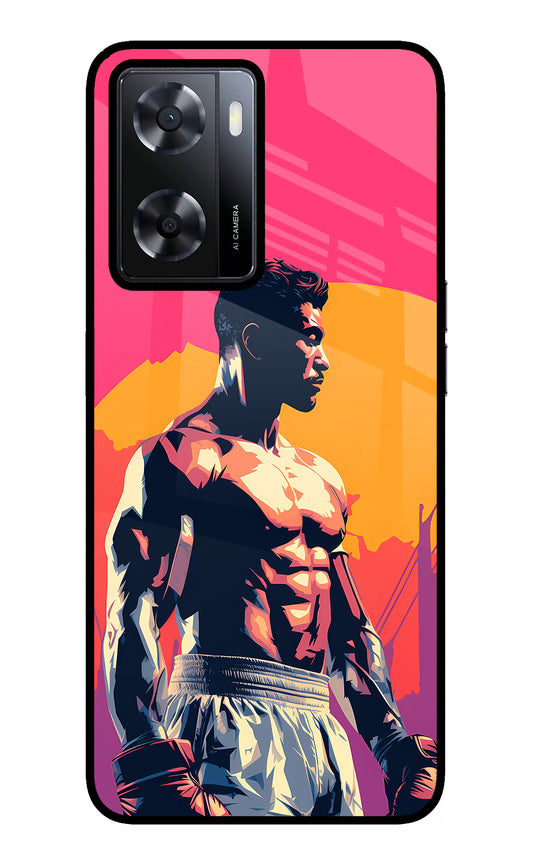 Sunset Warrior (AI Generated) Oppo A57 2022 Glass Case