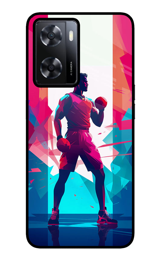 Champion Fighter (AI Generated) Oppo A57 2022 Glass Case