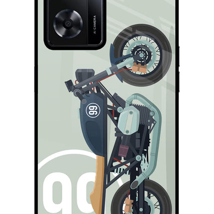 Classic Cafe Racer 99 Oppo A57 2022 Glass Case Back Cover by Casekaro
