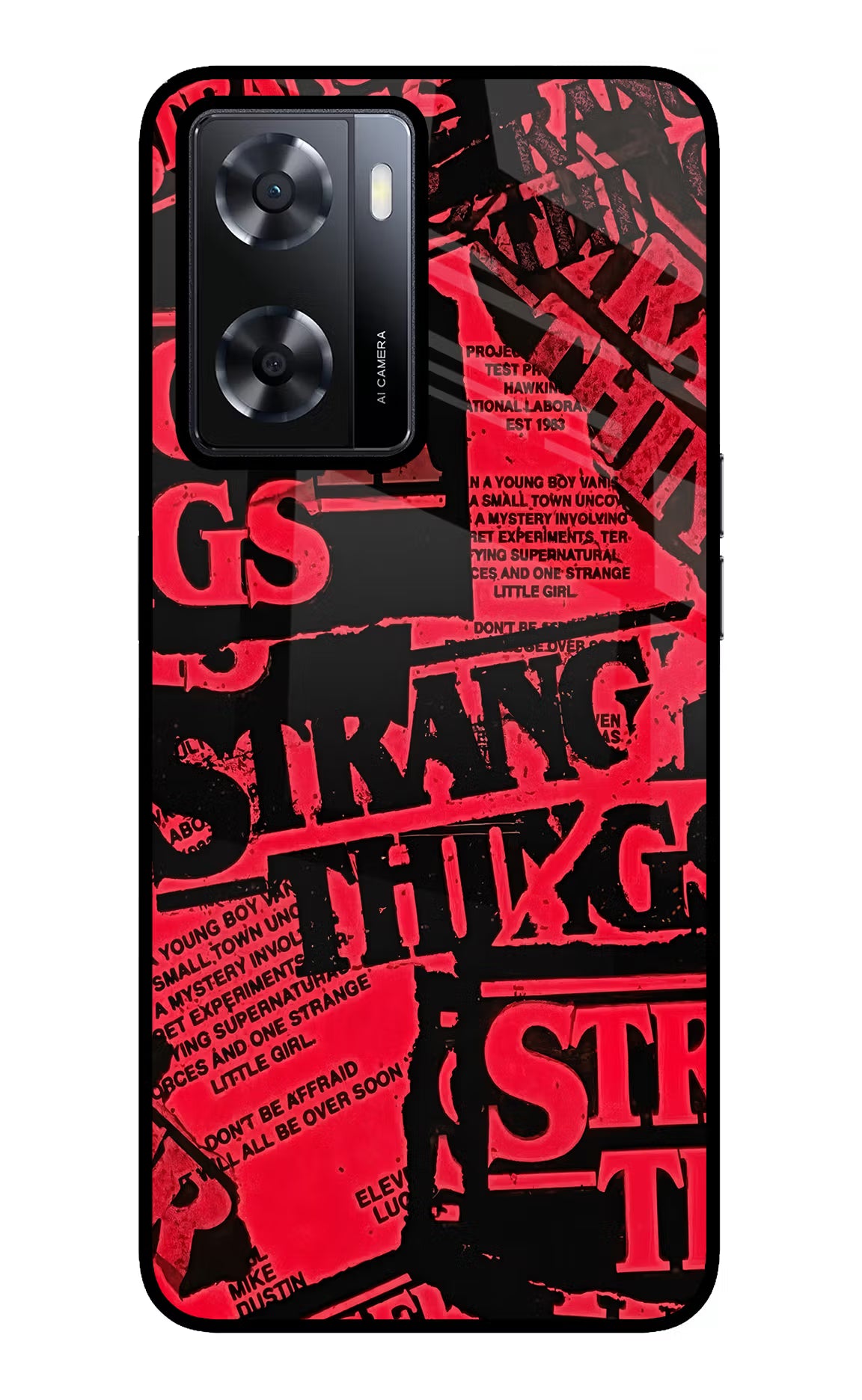 Ordinary Things Oppo A57 2022 Glass Case Back Cover by Casekaro