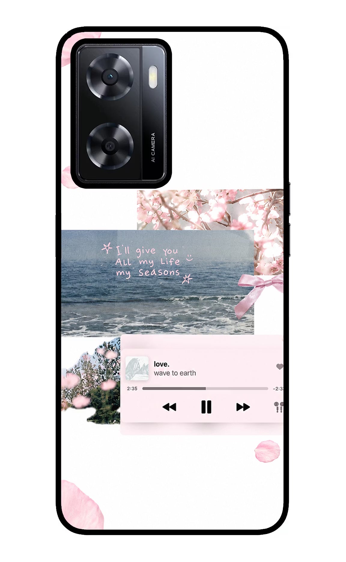 Wave to earth Oppo A57 2022 Glass Case