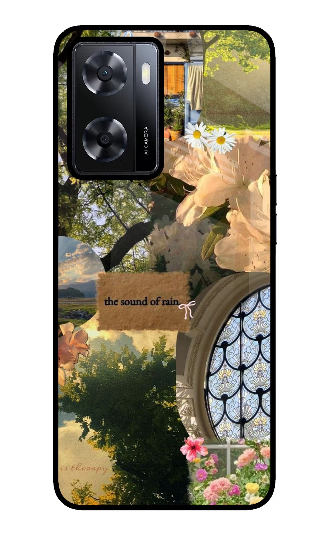 Rain Oppo A57 2022 Glass Case