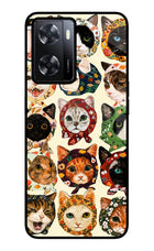 Cool Cat Oppo A57 2022 Glass Case