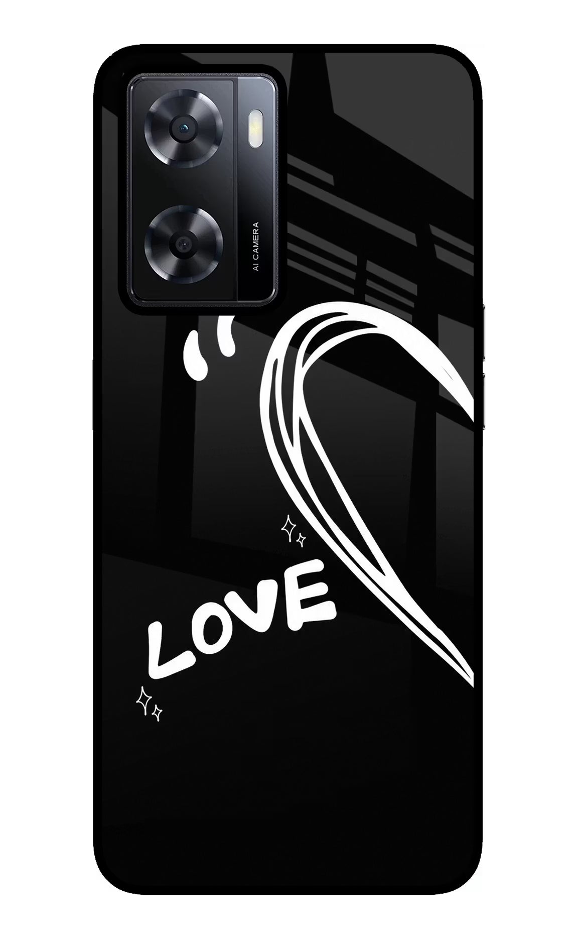 Love Line Oppo A57 2022 Glass Case